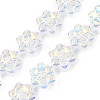 Electroplate Glass Beads Strands EGLA-P069-02A-AB-2