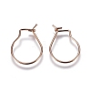 304 Stainless Steel Earring Findings STAS-E484-65RG-3