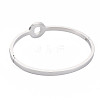 Rhinestone Donut Bangle BJEW-N017-018P-2