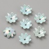 Plating Iridescent Opaque Acrylic Bead Caps SACR-TAC0012-01D-1