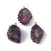 Natural Amethyst Pendants G-F739-10R-03-1