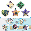 30Pcs UV Plating Printed Opaque Acrylic Beads OACR-FS0002-59-2