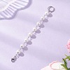Shell Pearl Round Beaded Chain Pendant Decorations HJEW-JM04618-01-1