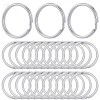 40Pcs 304 Stainless Steel Split Key Rings STAS-CY0001-01A-P-1