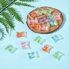 32Pcs UV Plating Rainbow Iridescent Acrylic Beads OACR-FS0002-14-10