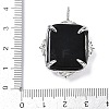 Natural Obsidian Pendants G-I381-01P-06-3