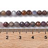 Natural Red Corundum/Ruby and Sapphire Beads Strands X-G-L651-C01-4mm-5
