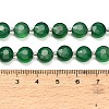 Natural Green Chalcedony Beads Strands GG-NH0004-B01-5