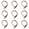 100Pcs Brass Leverback Earring Findings KK-YW0003-37R-1