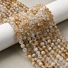 Natural Citrine(Heated) Beads Strands G-A267-B01-01-1