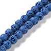 Synthetic Lava Rock Dyed Beads Strands G-H311-08A-09-1