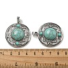 Synthetic Green Turquoise Pendants G-Q158-03T-3