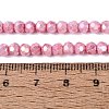 Anti-Tarnish Electroplate Glass Beads Strands EGLA-ZX010-4mm-03-6