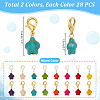 Synthetic Turquoise Pendant Decoration HJEW-PH01906-2