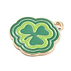 Saint Patrick's Day Alloy Enamel Pendants ENAM-G222-01F-01-2