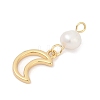 Natural Cultured Freshwater Pearl & Brass Pendants KK-U062-16G-2