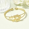 Brass Cuff Bangles BJEW-F526-07G-2
