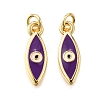 Brass Enamel Pendants KK-C106-08G-2