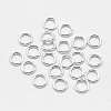 925 Sterling Silver Soldered Closed Jump Rings STER-F032-08S-0.7x4-1