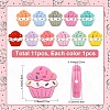 11Pcs 11 Colors Ice Cream Silicone Focal Beads SIL-YW0003-63-3
