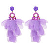 Alloy Acrylic Dangle Stud Earrings FS-WG3C6DF-06-2