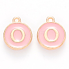 Golden Plated Alloy Enamel Charms LS-ENAM-S118-07O-1