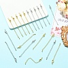10Pcs Long-Lasting Plated Brass Chain Extender KK-YW0003-82G-5