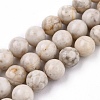 Natural Maifanite/Maifan Stone Beads Strands X-G-I187-6mm-01-5