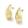 Teardrop Rack Plating Brass Stud Earrings EJEW-M240-10G-1