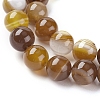 Natural Striped Agate/Banded Agate Beads Strands LS-G-G582-6mm-51-3