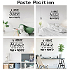 PVC Quotes Wall Sticker DIY-WH0200-082-3