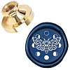 Wax Seal Brass Stamp Head AJEW-WH0127-22G-1