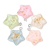 Translucent Resin Pendants RESI-A025-05B-1