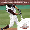 1 Set Square Acrylic Dust-Proof Display Boxes with Wooden Base AJEW-OC0013-56A-5