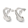304 Stainless Steel Twist Infinity Stud Earrings EJEW-I286-03P-1
