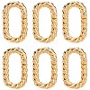 6Pcs Brass Spring Gate Rings KK-SC0005-71-1