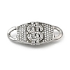 304 Stainless Steel Crystal Rhinestone Connector Charms STAS-M119-06C-AS-1