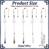 Teardop Natural Gemstone Pointed Dowsing Pendulums PALLOY-GO00018-2