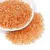 Baking Paint Electroplate Transparent Glass Seed Beads SEED-N006-07G-1