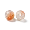 Transparent Crackle Glass Beads GLAA-P029-02-2