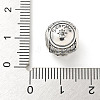 Brass Clear Cubic Zirconia European Beads LS-FIND-M049-01AS-01-3