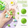 Rubberized Style Opaque Acrylic Beads LS-MACR-CJC0009-02C-2