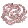 Chip Natural Madagascar Rose Quartz Bead Strands G-M344-50A-5