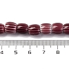 Handmade Lampwork Chevron Beads Strands X-LAMP-K041-01B-02-5