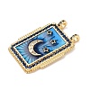 Brass Micro Pave Cubic Zirconia Pendants KK-K408-72G-03-2