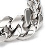 Non-Tarnish 304 Stainless Steel Cuban Link Chains Bracelets for Men & Women BJEW-D031-21B-P-3