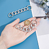 Unicraftale 2Pcs Aluminum Curb Chain Purse Strap Extender FIND-UN0003-04A-S-4