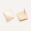 Brass Ear Stud Findings X-KK-S345-018-2