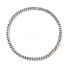 Non-Tarnish 304 Stainless Steel Curb Chains Necklace for Women NJEW-E155-08P-01-1