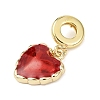 Brass Enamel European Dangle Charms KK-B159-01G-01-2
